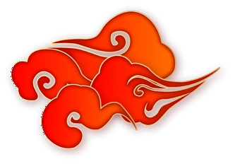 大气中国风祥云国潮风金边立体云朵剪纸创意装饰元素png免抠素材