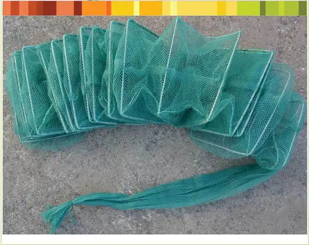 鸿运地笼渔网捕鱼笼19节全套皮4米带铁坠捕龙虾笼黄鳝泥鳅笼