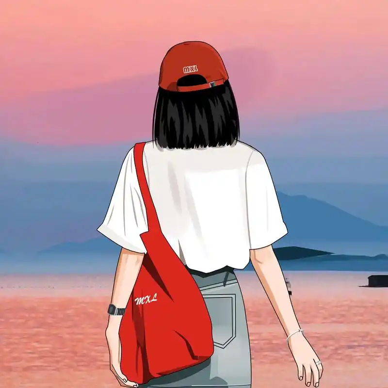 氛围感拉满的头像 #女生头像 #手绘头像 - 抖音