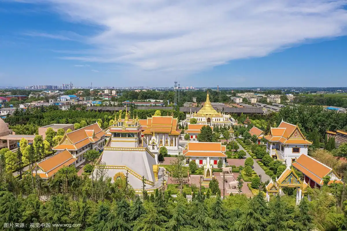 航拍洛阳白马寺