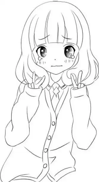 学习学生制服美少女的漫画绘画方法