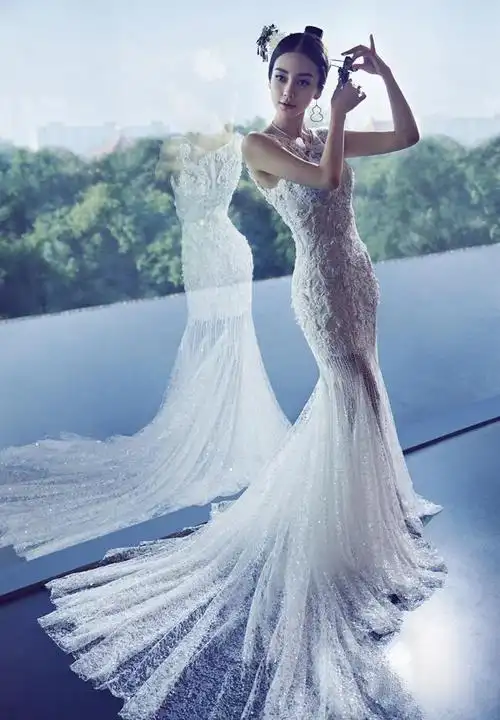 angelababy古典婚纱大片曝光 妩媚性感 - 广告大片 - 天极图片论坛