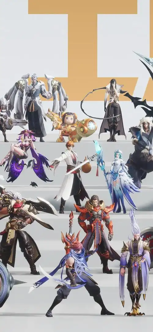 王者106位英雄大合照身高对比多图预警