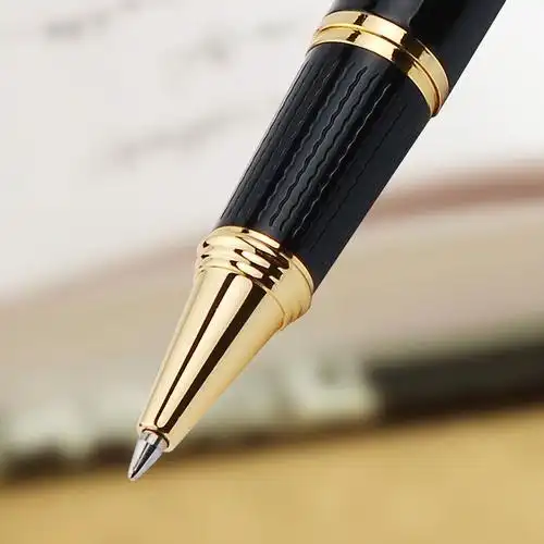 花花公子playbo钢笔 18绅士系列 纯黑金夹宝珠笔/签字笔-r1805