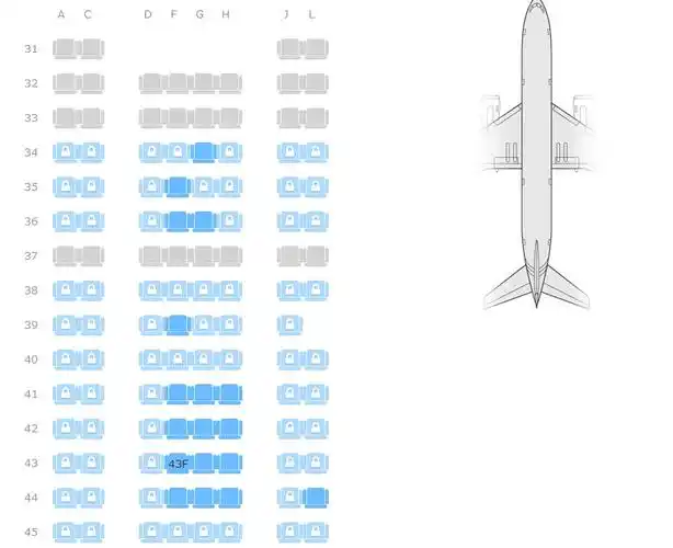东航38排座位在不在机翼旁?