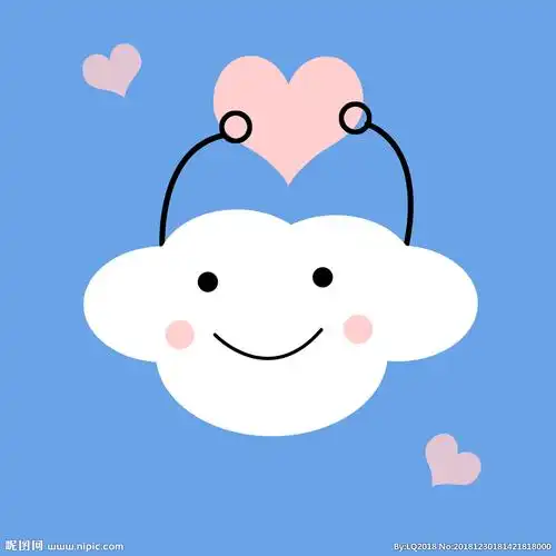 可爱白云图片