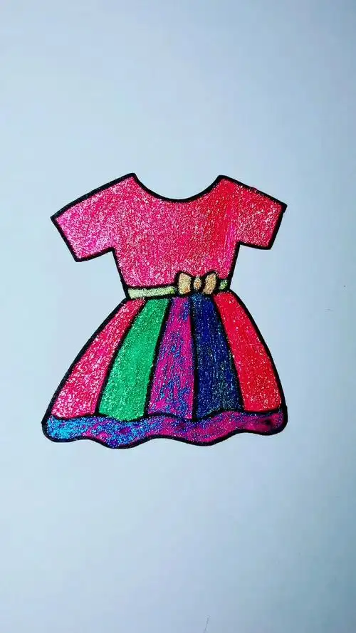 画画原来如此简单简笔画裙子