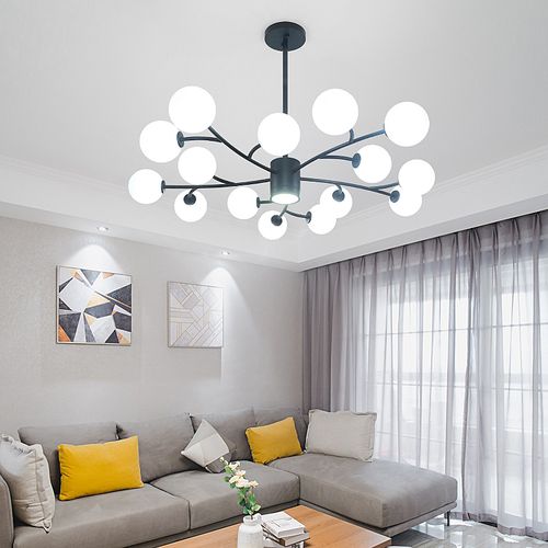 爆款】客厅吊灯北欧ins现代简约极简大厅主灯全屋灯具套餐06580销量