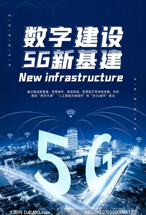 5g新基建宣传海报设计psd源文件