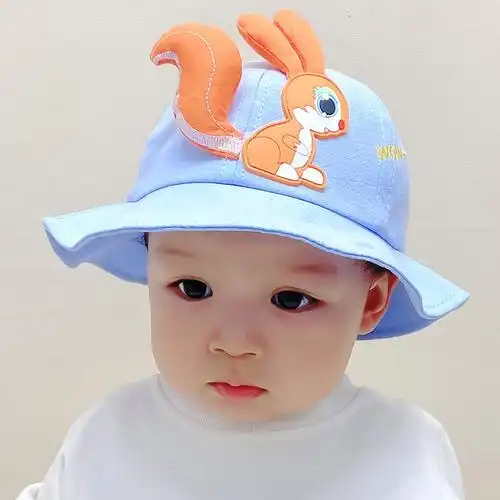 宝宝帽子可爱超萌儿童小狐狸渔夫1-2岁小孩遮阳帽子