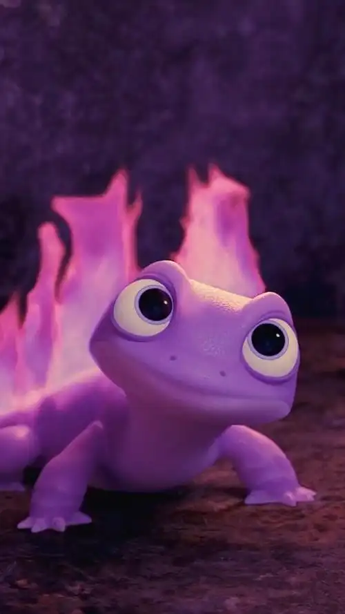 电影冰雪奇缘2,壁纸第一弹,超可爱的火灵