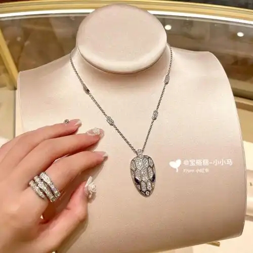 宝格丽蛇形项链栩栩如生❤