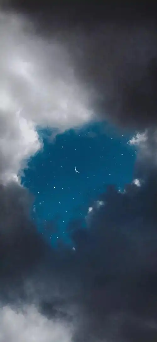 唯美插画壁纸·聊天背景图:你是踩碎星光落入我梦境的一袋幻想