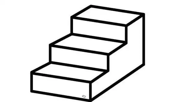 台阶的简笔画儿童