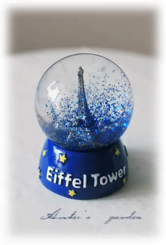 梦幻天空埃菲尔铁塔水晶球