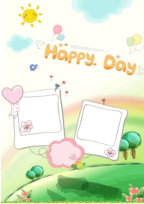 幼儿园小学成长档案模板(专供打印出来后手写文字以及粘贴照片)