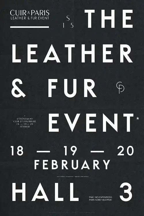 纯文字排版也能让海报引人注目