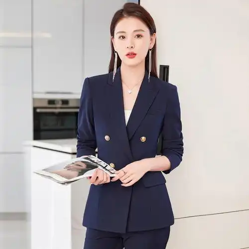 西装套装女职业正装高级感英伦风韩版时尚气质春秋休闲小西服外套