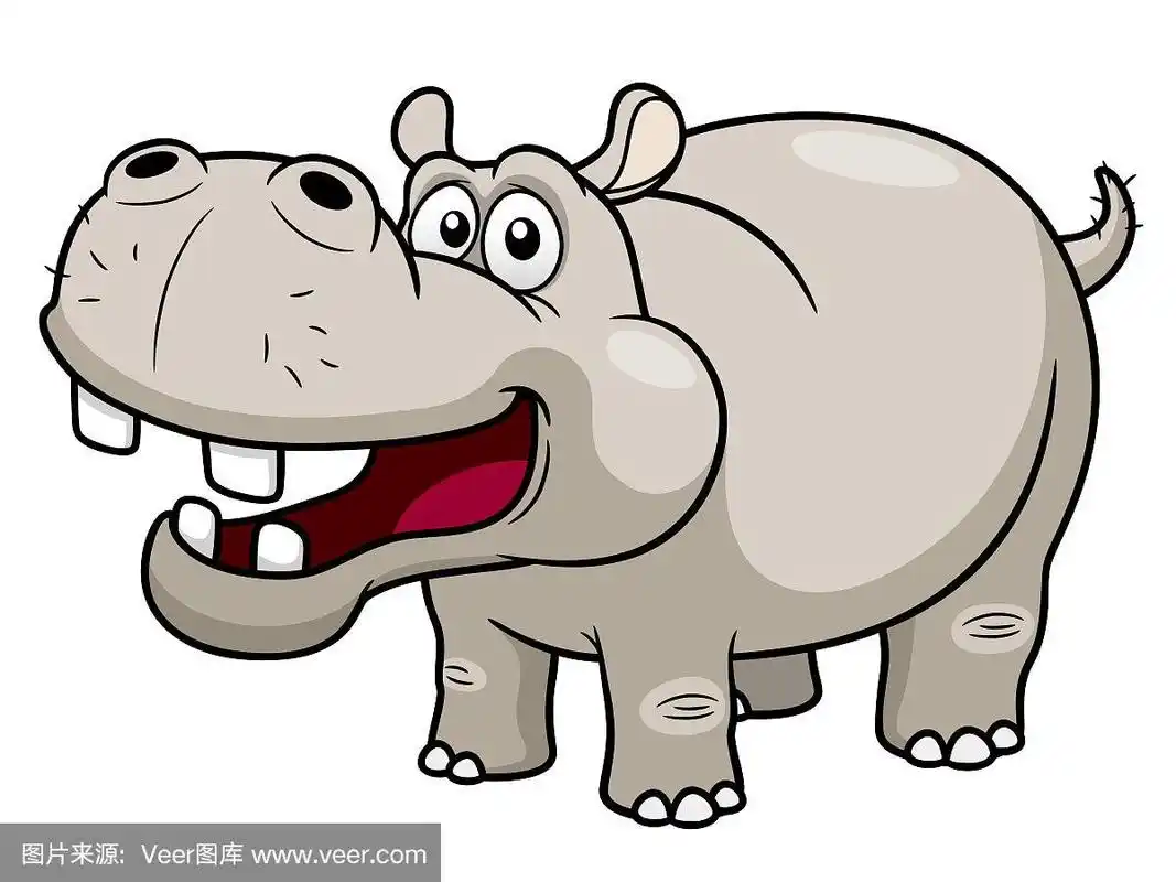 卡通河马