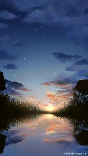 唯美星空背景图,好浪漫