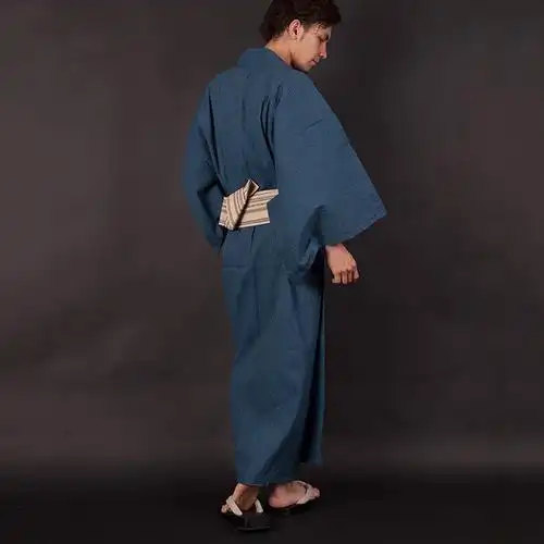 日本人穿的衣服男士传统正式和服浴衣腰带套装长袍浴袍家居服旅拍服饰