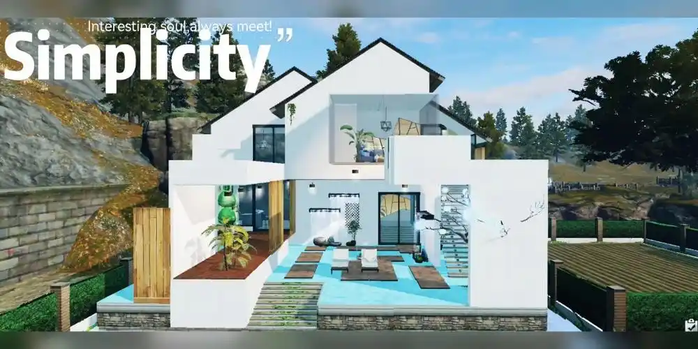 单人建筑/现代风玻璃建筑/民宿小屋/海景房/现代风别墅/明日之后房子