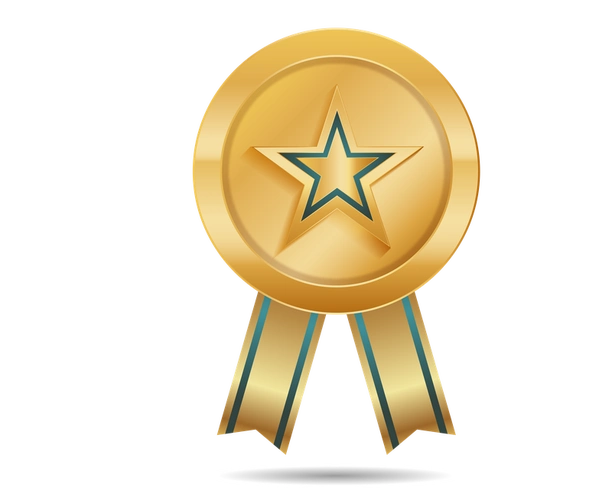 矢量金色质感等级勋章png图片设计模板素材