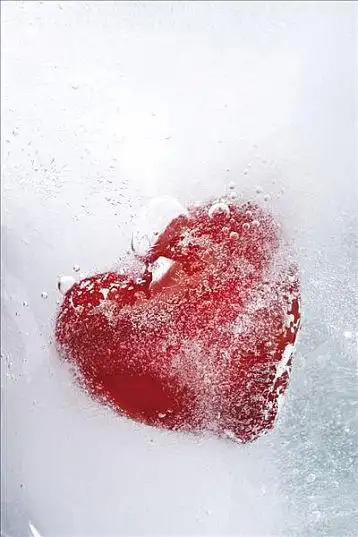 心形_冰冻_冰块_高清图片_全景视觉