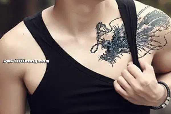 过肩龙纹身多少钱