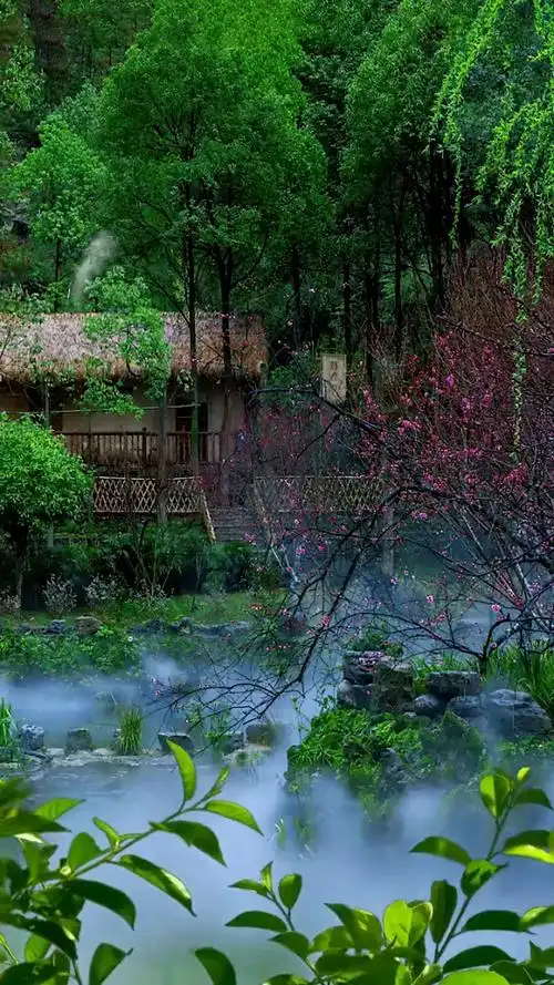 待我了无牵挂,从此归隐天涯,深山草屋为家,远离尘世繁华,忙时修篱种花