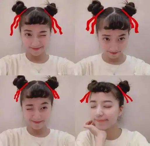 欧阳娜娜三妹欧阳娣娣晒最新美照 哪吒头造型俏皮可爱,嘟嘴卖萌嫩到炸