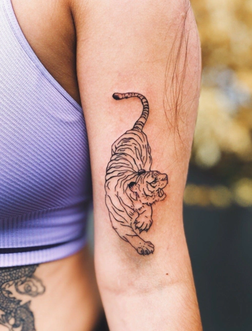 个性老虎纹身图案大全男女独特的老虎纹身设计6