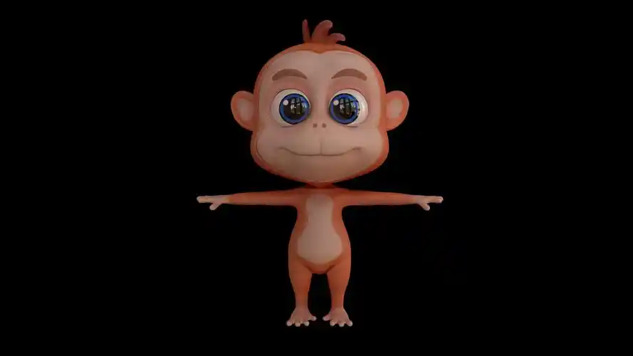 猴子性格3d模型