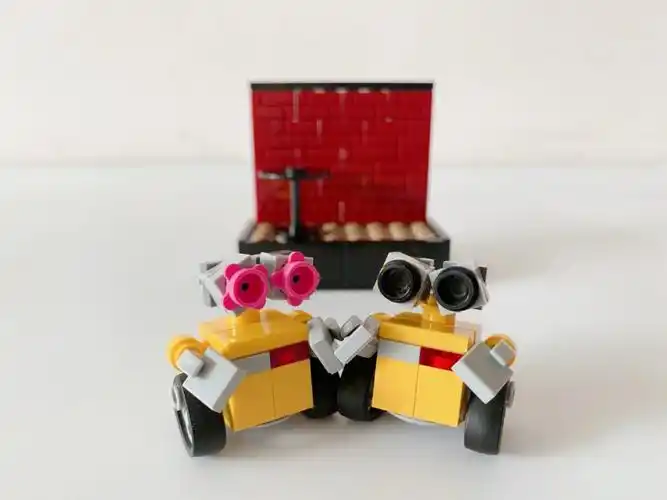 乐高moc迷你瓦力机器人情侣