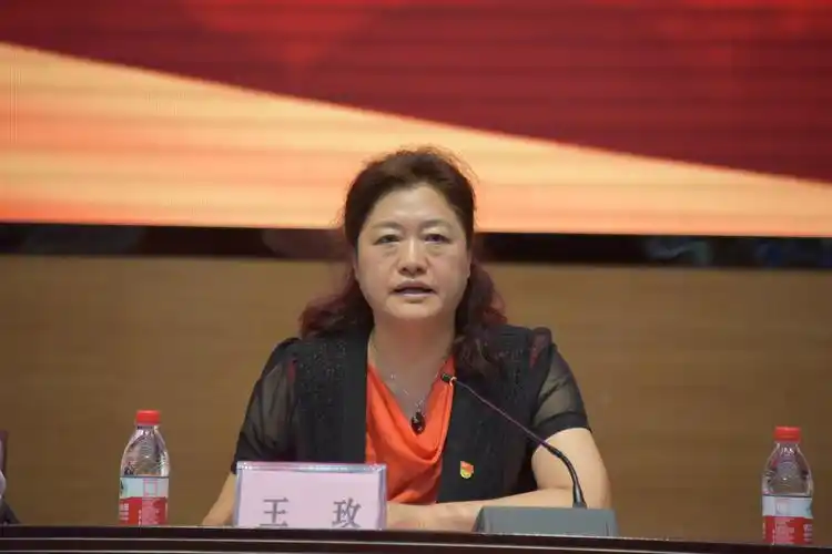 学校党委常委,副校长王玫在主题党日暨先进表彰大会上讲话