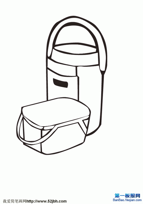 盛饭的饭盒简笔画