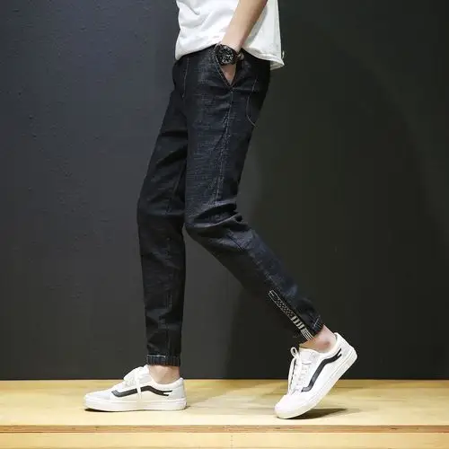 太子龙青年宽松韩版裤子男士直筒休闲裤常规运动裤小脚长裤商务潮