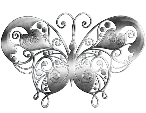 蝴蝶,金属,银高清图库素材免费下载(图片编号:6775248)-六图网