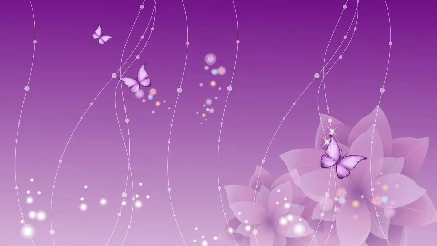 炫彩紫色主题电脑高清电脑桌面壁纸