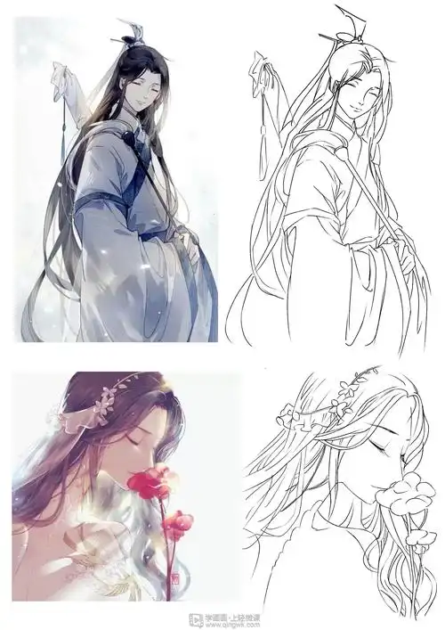 《古风插画嘴巴的基本画法》by 用户6319