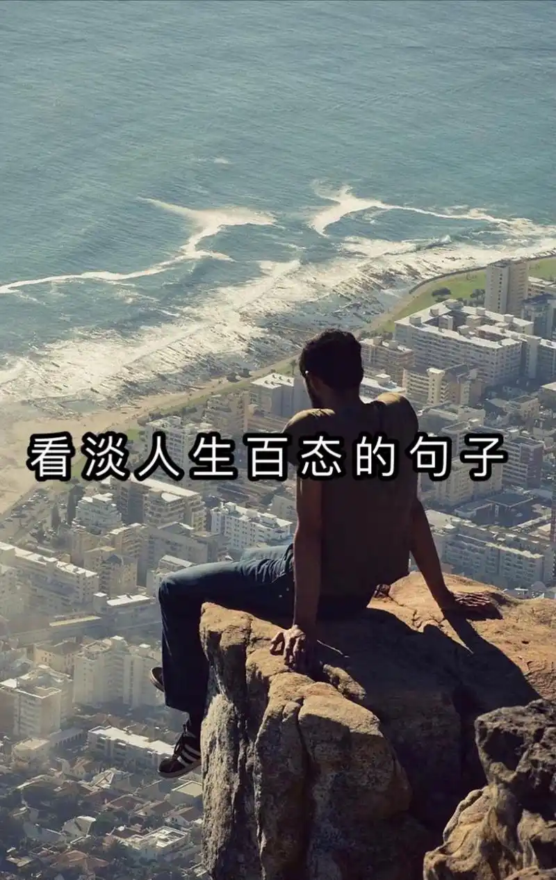 看淡人生百态的句子