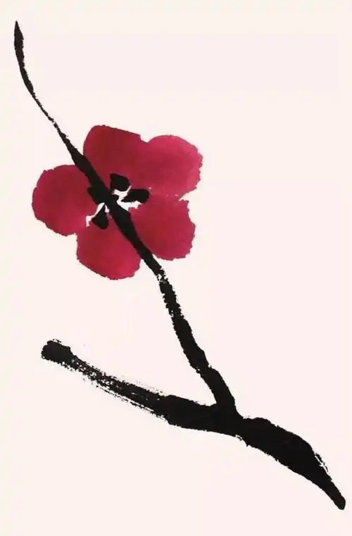 分步讲解梅花三种画法,简单易学