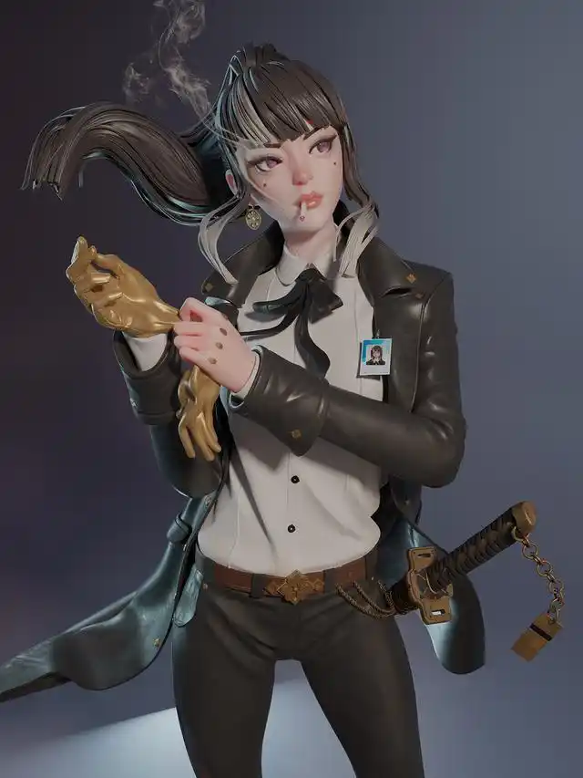 很棒的一组3d人物建模作品欣赏!造型漂亮制作细节精美!