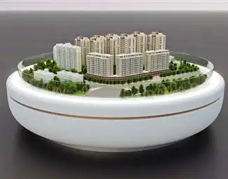 现代售楼处沙盘3d模型下载