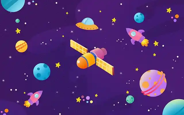 星星光点渐变梦幻绚丽星空炫酷展板背景星地球空唯美梦幻蓝紫海洋远景