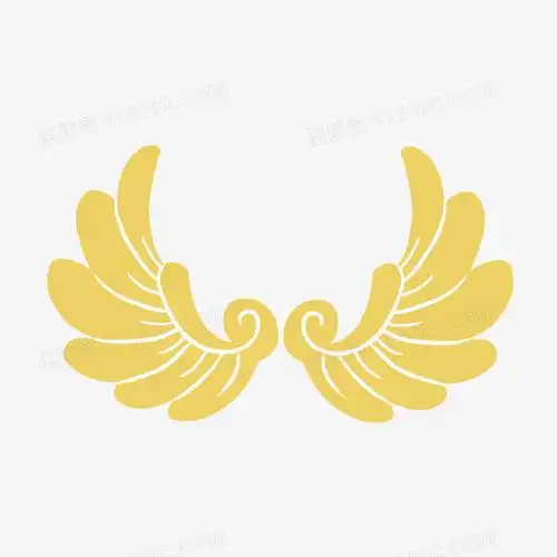 卡通翅膀免抠图标元素