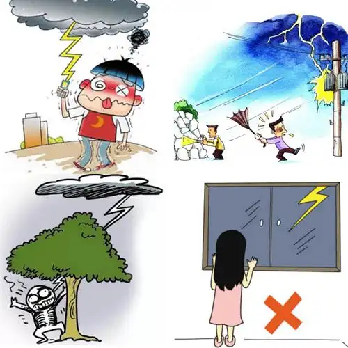 夏天雷雨天气较多,有雷雨闪电时要注意!
