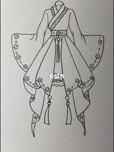 古风服装简笔画简笔画古风教程简笔画教程知识