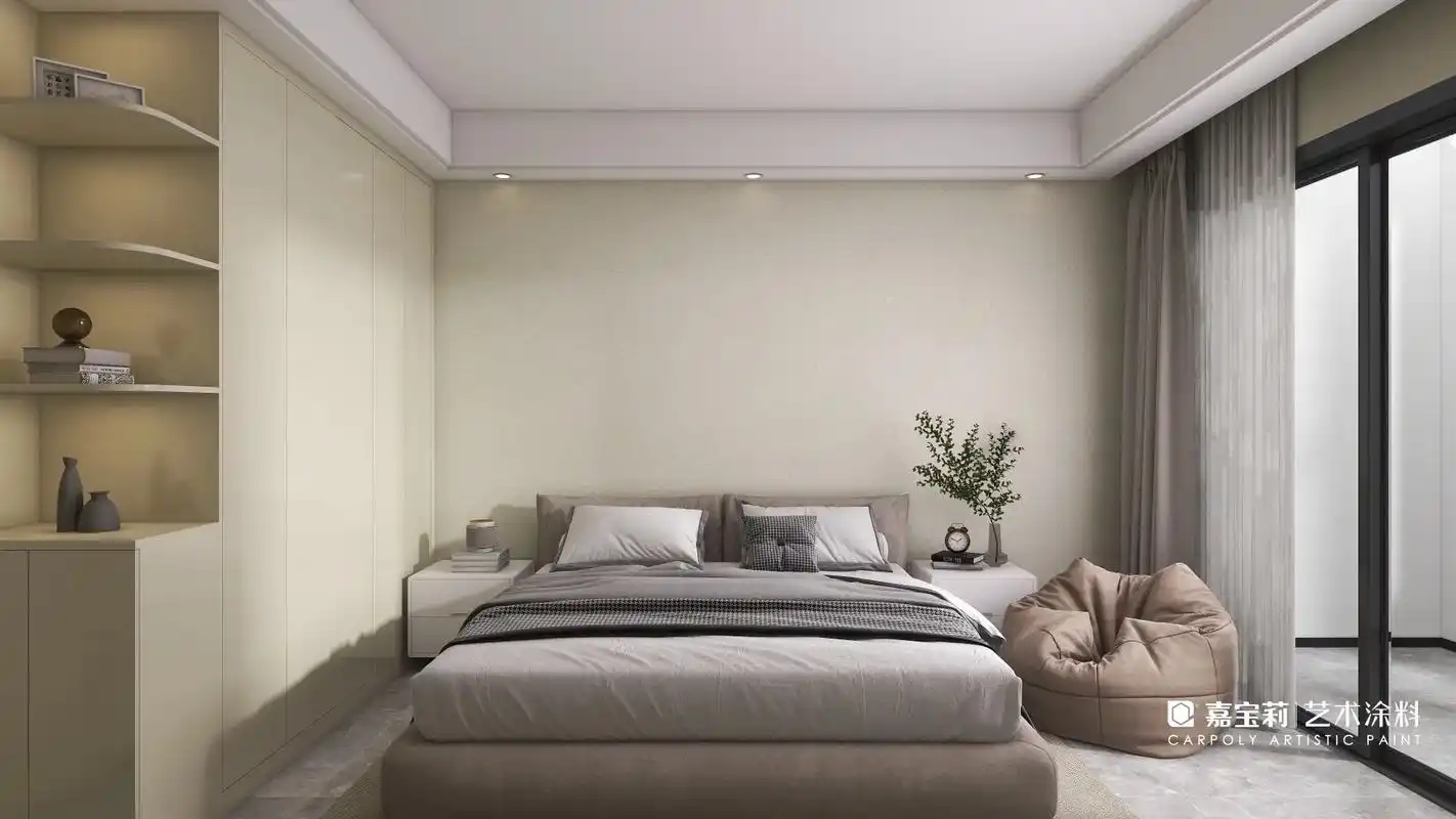 嘉宝莉瑞丽恩#艺术涂料 上墙效果,满满氛围感#效果图分享 # - 抖音