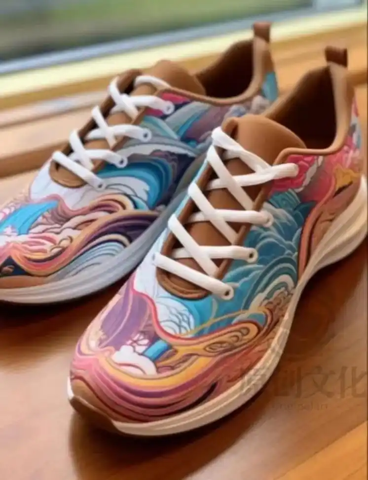[个性定制]国潮风彩绘球鞋!0799国潮风彩绘球鞋定制. 与 - 抖音